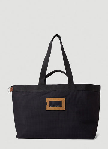 Acne Studios Men Tonal Check Tote Bag