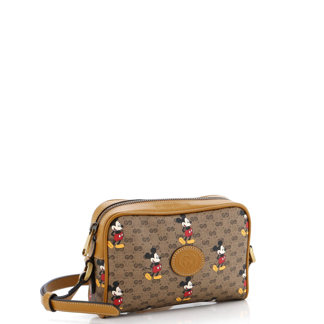 Disney Mickey Mouse Shoulder Bag Printed Mini GG Coated Canvas Mini