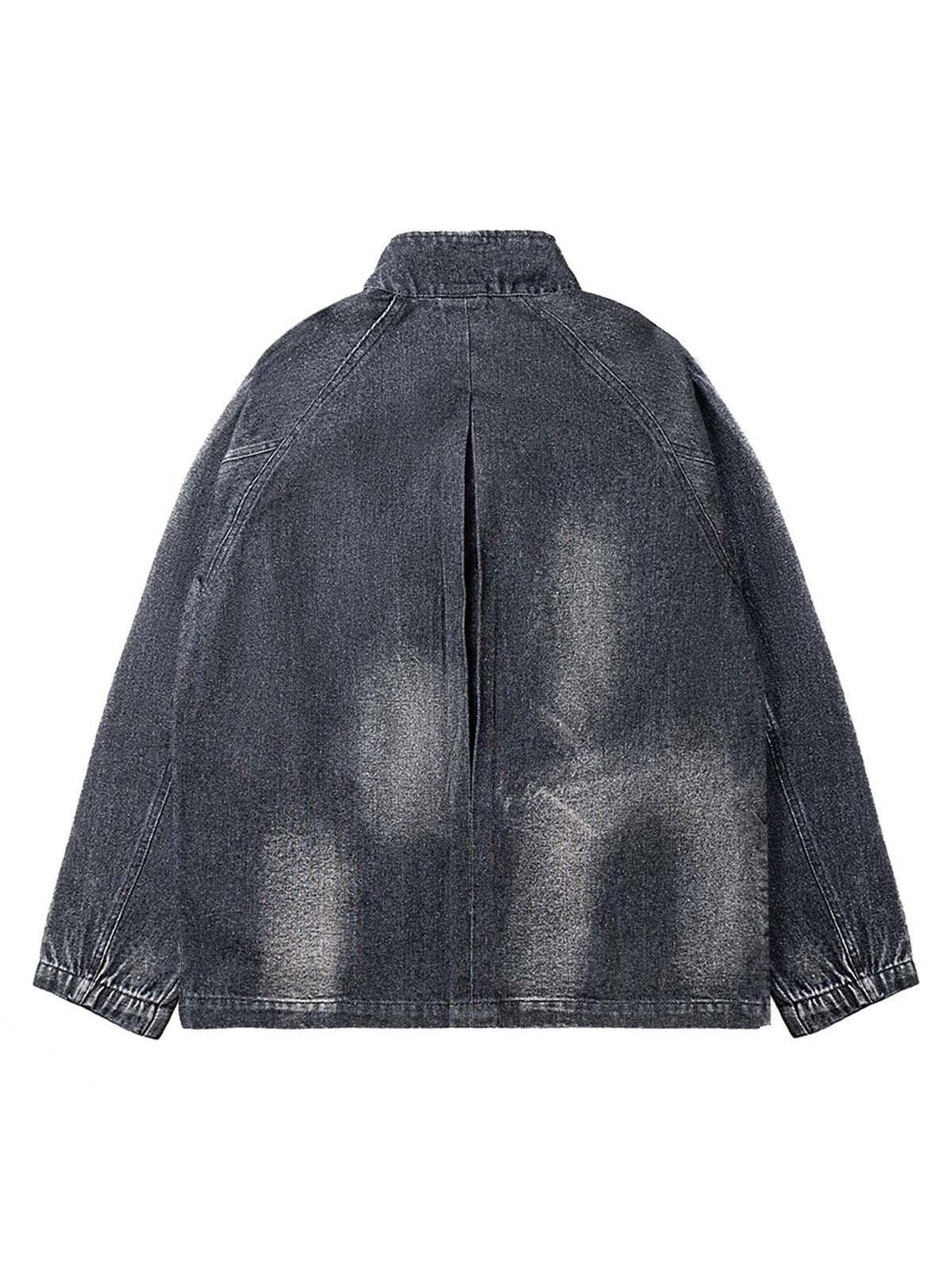 Makersluxe Washed Distressed Denim Jacket