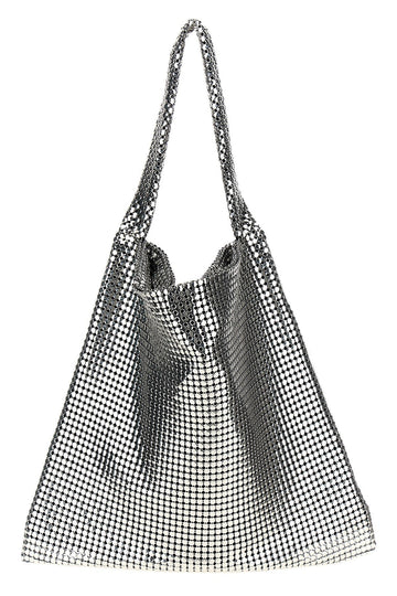 Rabanne Women 'Silver Pixel Metallic' Shopping Bag