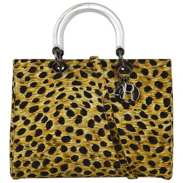 Christian Dior 1999 Cheetah Large Lady Dior Bag