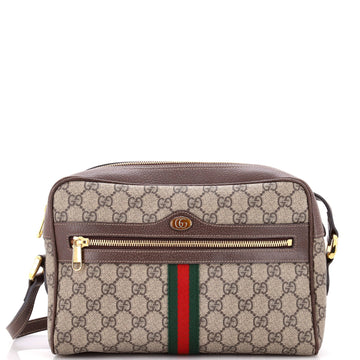 Ophidia Shoulder Bag GG Coated Canvas Small