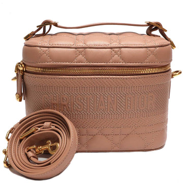 Dior Small Vanity S5488UNTR Logo Shoulder Handbag 2WAY  Pink G
