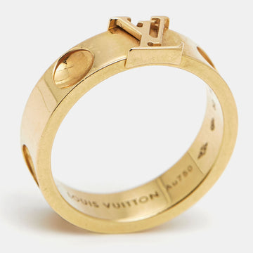 Louis Vuitton Empreinte 18K Yellow Gold Ring