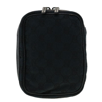 GUCCI GG Canvas Pouch 2Set Black Beige am3271