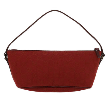 GUCCI GG Canvas Accessory Pouch Red 07198 am3657