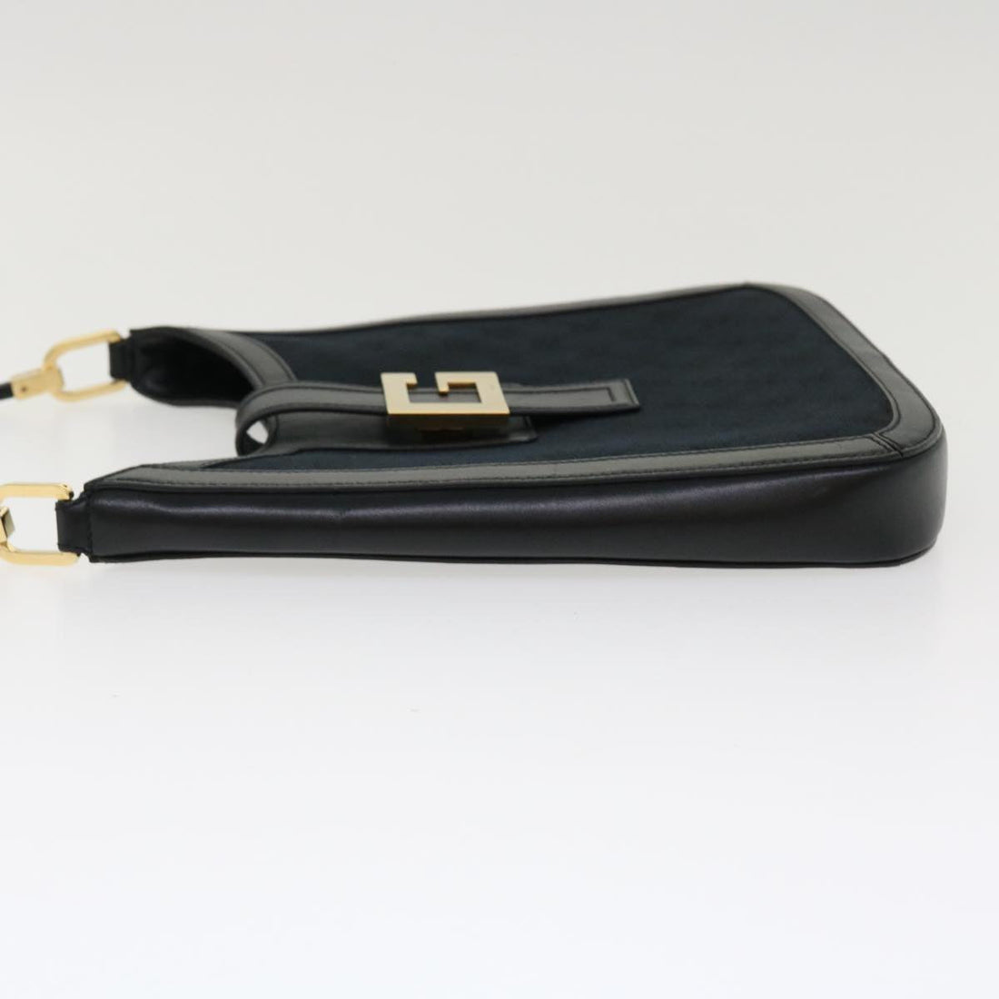GUCCI GG Canvas Shoulder Bag Black 4142 am3951
