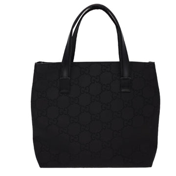 GUCCI GG Canvas Hand Bag Black 76479 am4153