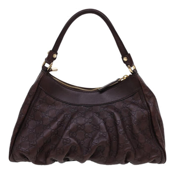 GUCCI Guccissima GG Canvas Shoulder Bag Brown 190525 am4182