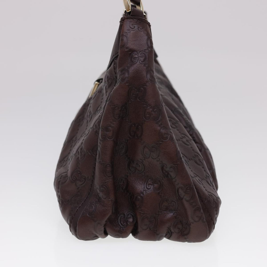 GUCCI Guccissima GG Canvas Shoulder Bag Brown 190525 am4182