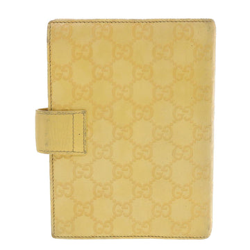 GUCCI Gucci Shima GG Day Planner Cover Leather Yellow 115241 am4214