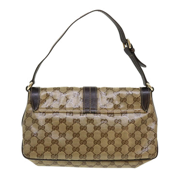 GUCCI GG Canvas Shoulder Bag Coated Canvas Beige 181483 am4265
