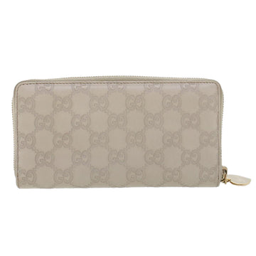 GUCCI GG Canvas Guccissima Long Wallet White 245914 am4402