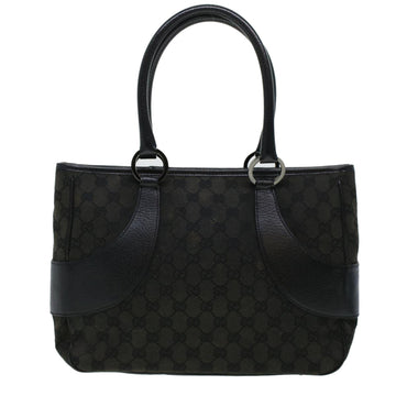 GUCCI GG Canvas Shoulder Hand Bag 2Set Black am4437