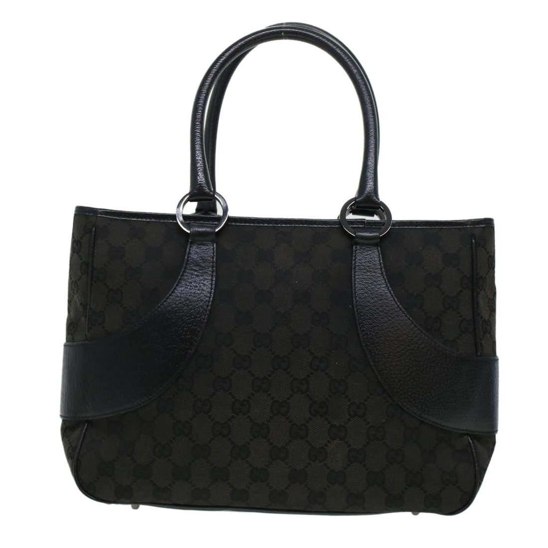 GUCCI GG Canvas Shoulder Hand Bag 2Set Black am4437
