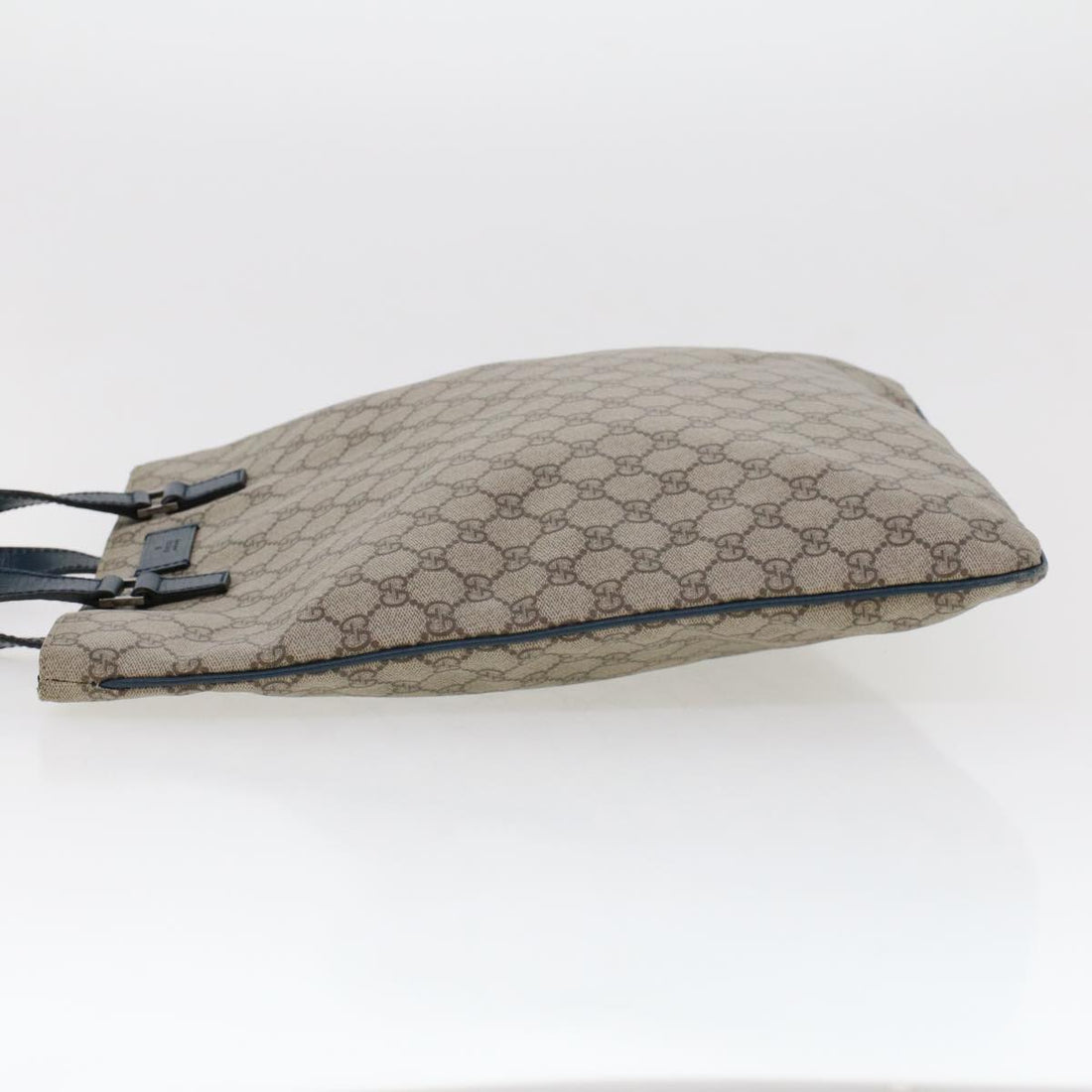 GUCCI GG Canvas Tote Bag PVC Leather Beige am4470