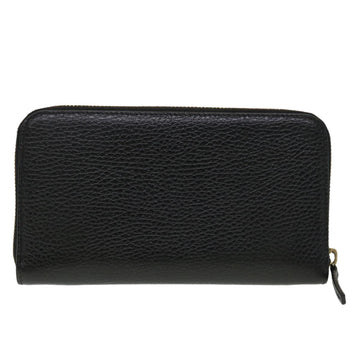 GUCCI Interlocking Long Wallet Leather Black am4502
