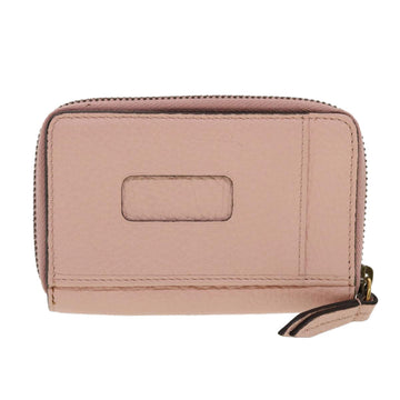 GUCCI Animalie Card Case Leather Pink 546590 am4503