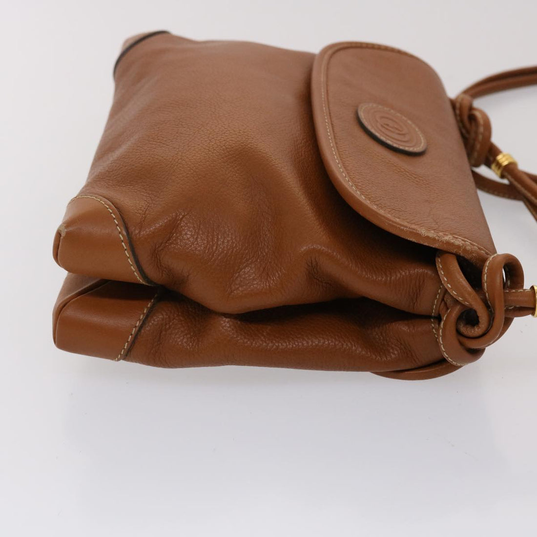 GUCCI Shoulder Bag Leather Brown 007•105•0072 am4599