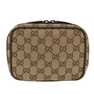 GUCCI GG Canvas Pouch Beige 153129 am4636