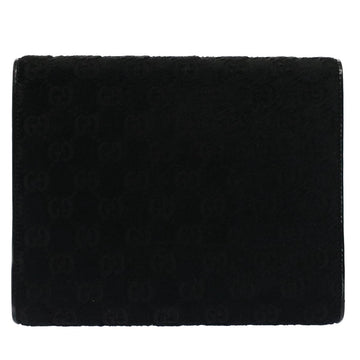 GUCCI GG Canvas Day Planner Cover Outlet Harako leather Black am4921