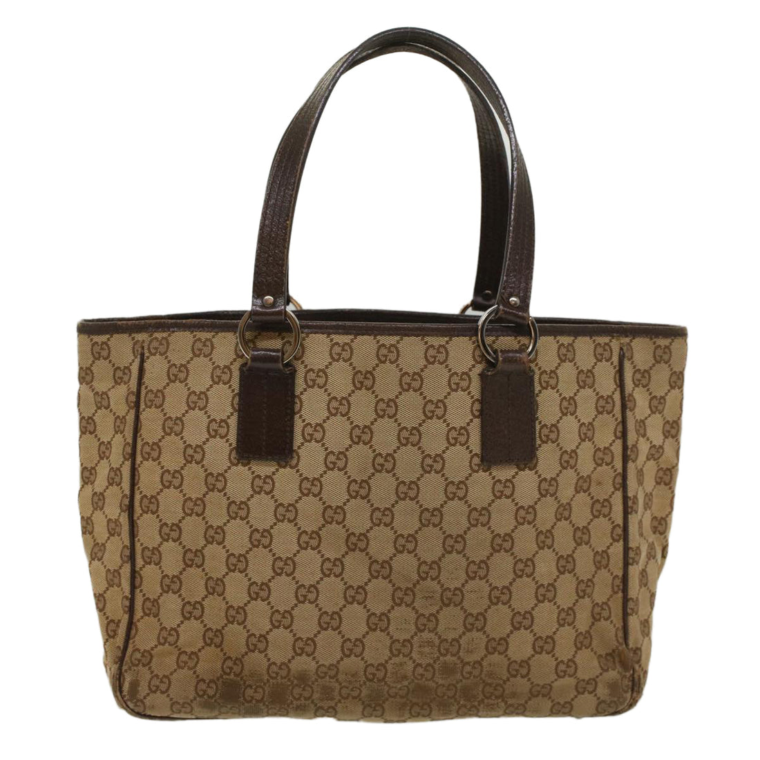 GUCCI GG Canvas Tote Bag Beige 113017 am5049