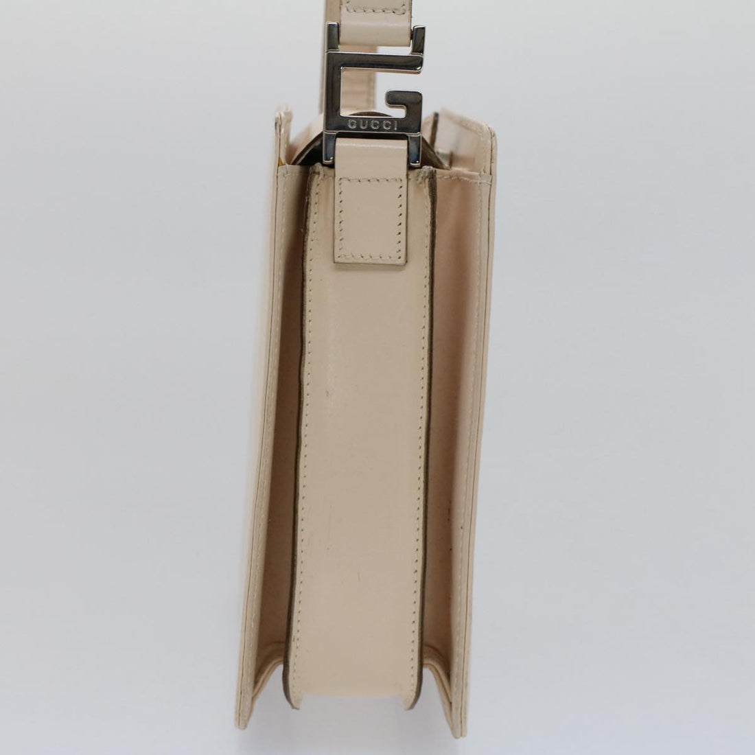 GUCCI Shoulder Bag Leather Beige ar10049B