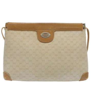 GUCCI Micro GG Canvas Shoulder Bag PVC Leather Beige 007.101 ar10083