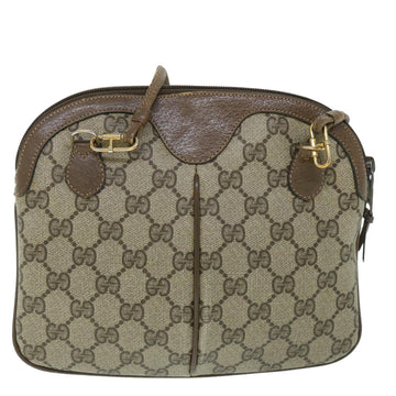 GUCCI GG Canvas Web Sherry Line Shoulder Bag Beige Red 904 02 047 ar10172