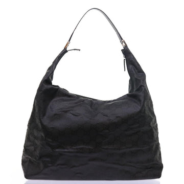 GUCCI GG Canvas Shoulder Bag Nylon Black ar10247