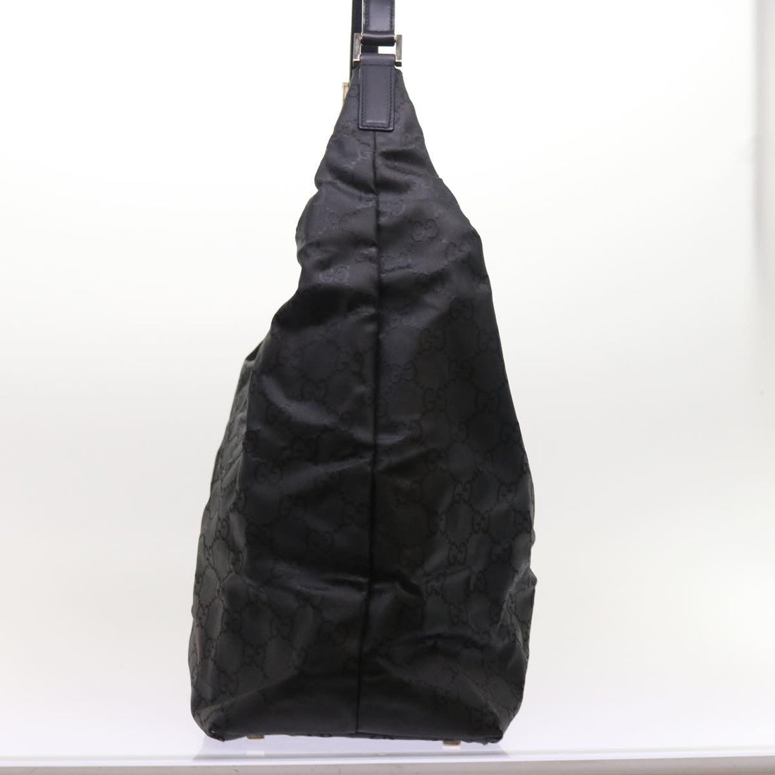 GUCCI GG Canvas Shoulder Bag Nylon Black ar10247