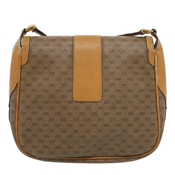 GUCCI Micro GG Canvas Shoulder Bag PVC Leather Beige 001 115 4425 ar10321