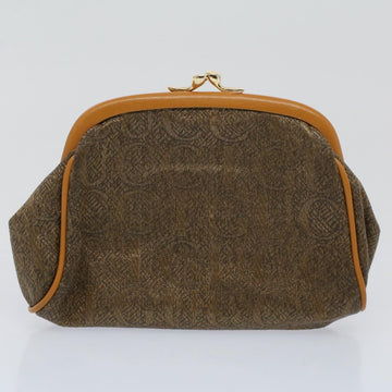 GUCCI GG Supreme Pouch PVC Leather 2Set Beige ar10506