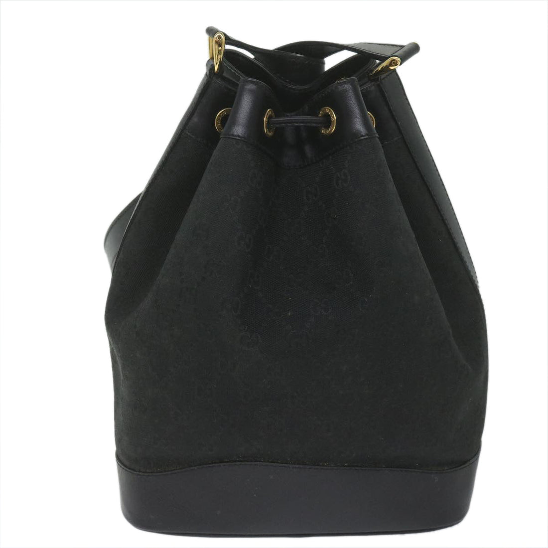 GUCCI GG Canvas Shoulder Bag Black 001 2854 1627 ar11015