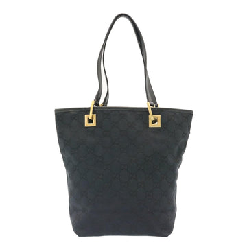 GUCCI GG Canvas Hand Bag Canvas Black ar5214