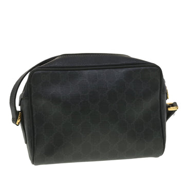 GUCCI GG Canvas Web Sherry Line Shoulder Bag Black Red 119.02.087 ar8721