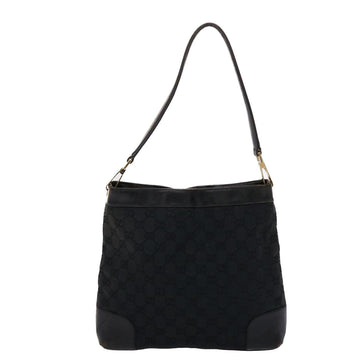 GUCCI GG Canvas Shoulder Bag Leather Black 001•4231 000926 ar9675B