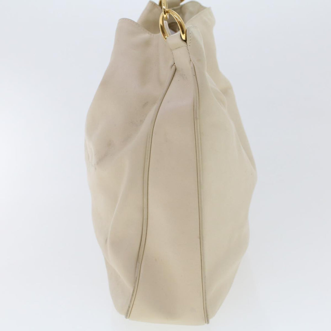 GUCCI Bamboo Shoulder Bag Leather Beige Brown ar9898B