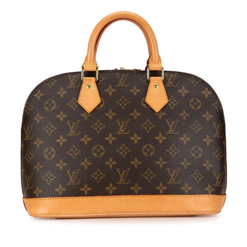 Louis Vuitton Monogram Alma PM Handbag 2WAY M51130 Brown PVC Leather  Louis Vuitton