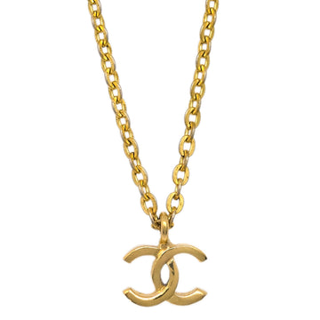 Chanel Mini CC Chain Pendant Necklace Gold 376/1982