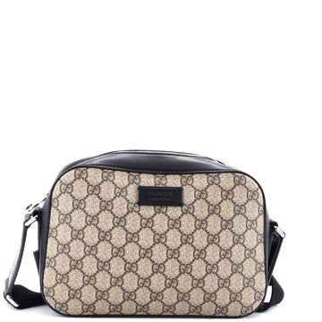 Camera Shoulder Bag GG Coated Canvas Small