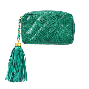 Chanel * 1989-1991 Clutch Bag Mini Lizard