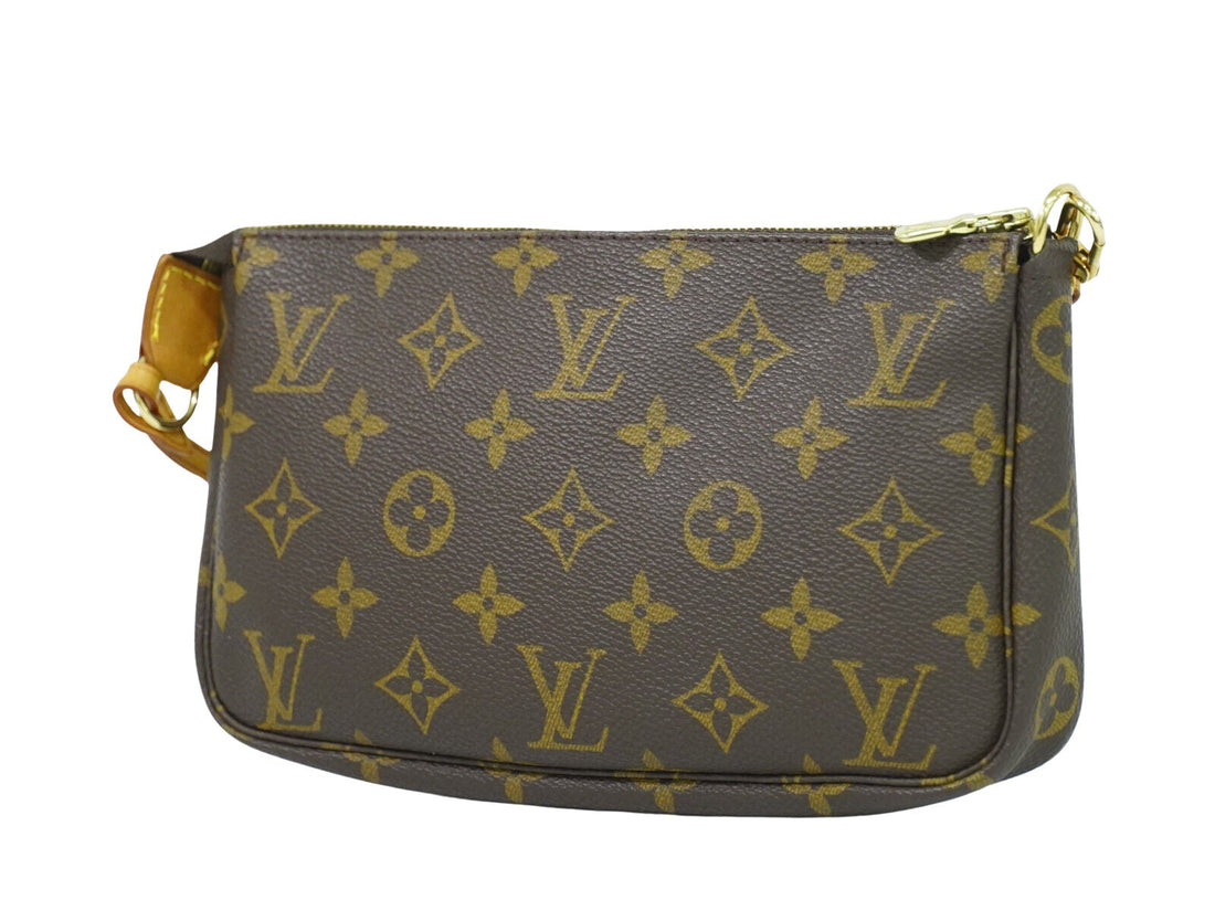 Louis Vuitton Pochette Accessoire  Canvas Clutch Bag ()