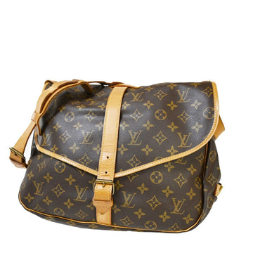 Louis Vuitton Saumur 35  Canvas Shoulder Bag ()