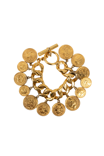 Bracelet doré Chanel
