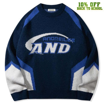 Makersluxe® Racing Knitted Sweater ANDREILEE
