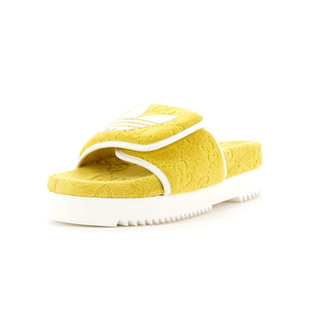 x Adidas Women's Platform Slide Sandals Terry Cloth