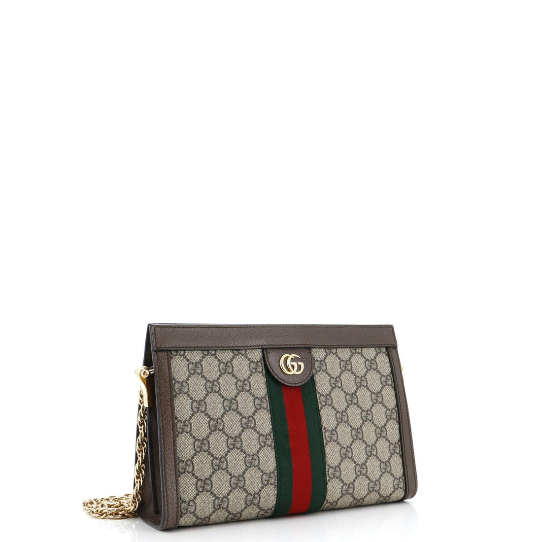 Ophidia Chain Shoulder Bag GG Coated Canvas Small