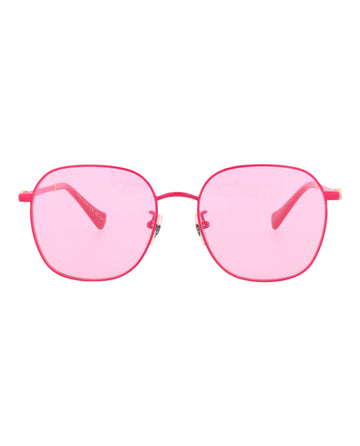 Round-Frame Metal Sunglasses