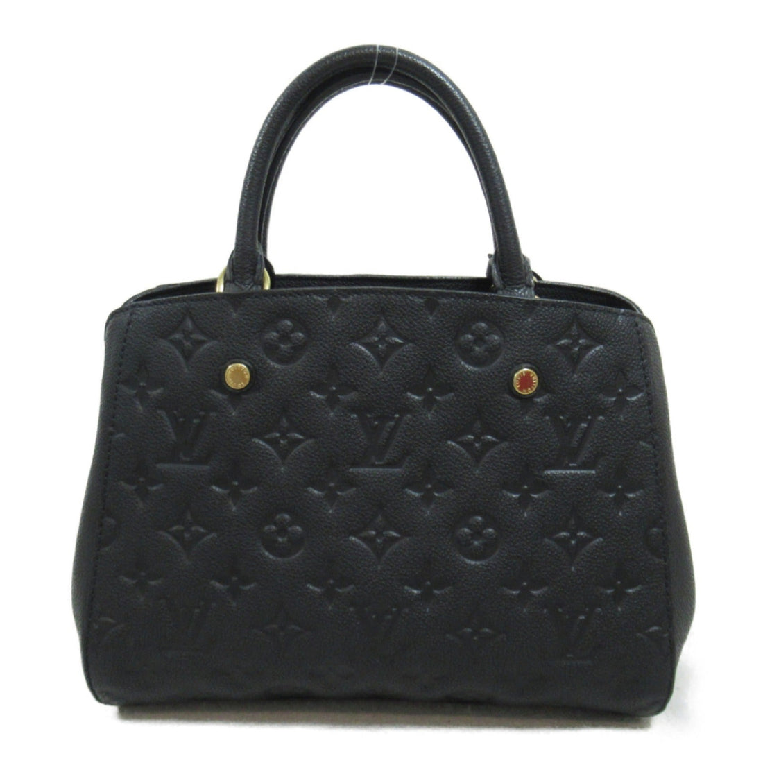 Louis Vuitton Montaigne BB Shoulder Bag Shoulder Bag Leather Monogram Emplant  Black M41053